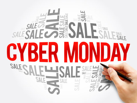 Cyber Monday words cloud