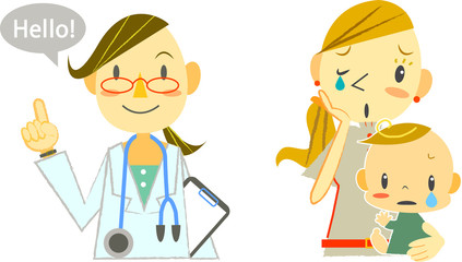 ドクターと親子　英語対応