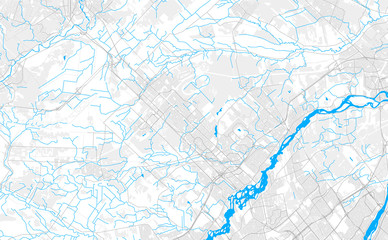 Rich detailed vector map of Blainville, Quebec, Canada