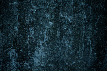 Old blue wall with lichen
