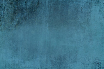 Obraz na płótnie Canvas Distressed blue grungy wall background