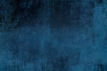 Fototapeta na wymiar Distressed blue grungy wall background