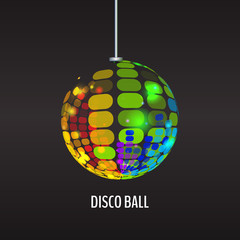 colorful disco ball