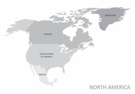 North America map