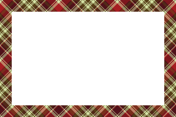 Rectangle borders and Frames vector. Border pattern geometric vintage frame design. Scottish tartan plaid fabric texture. Template for gift card, collage, scrapbook or photo album and portrait.