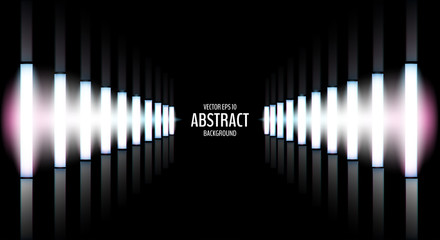 Colorful vertical lamps