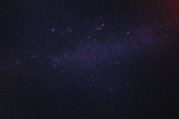 Fototapeta na wymiar View of milky way galaxy with stars on a night sky background
