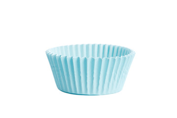 Cupcake cases isolated on white background