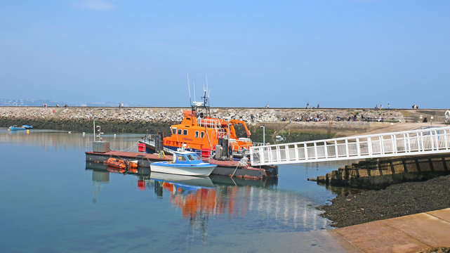 Lifeboat in Brixham Harbour, Devon