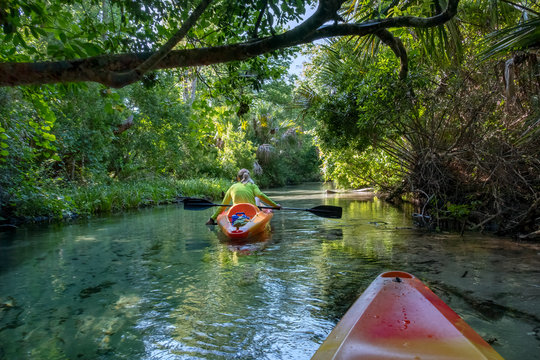 Kayaking On Juniper Springs Creek, Florida