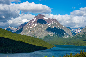mountains and lake