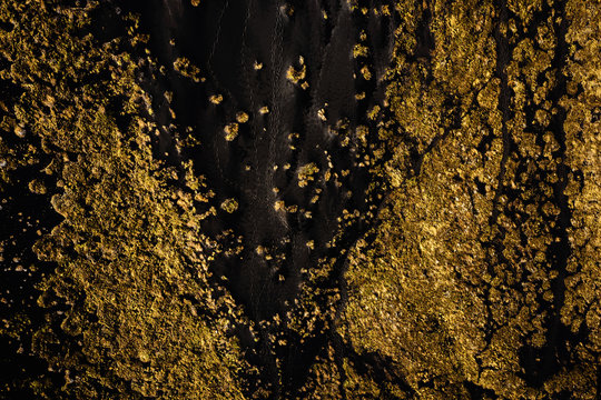 Aerial view of rocks on Etna, Sicily, Italy