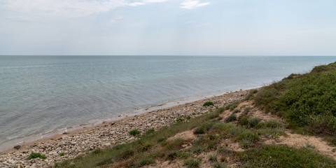 Wild coast of Jard sur mer in Vendee westcoast France