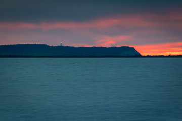 Abend an der Ostsee mit Insel Hiddensee