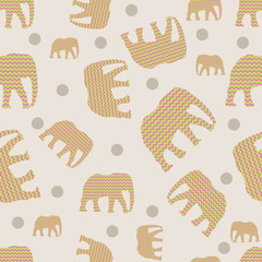 naadloos patroon met olifanten
