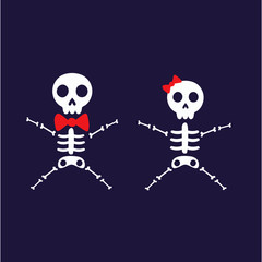 Funny Halloween art, vector Illustration