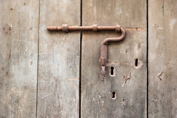 Antique and rusty latch
