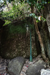 street lamp in the temple