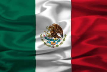 Naklejka premium Bandiera del Messico