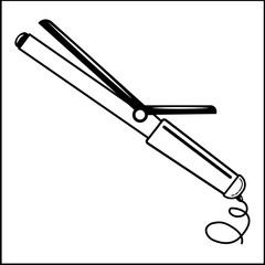 curling iron, electric, hairdresser, ,barber