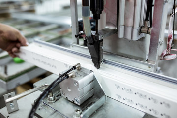 Hard work in aluminium and pvc factory