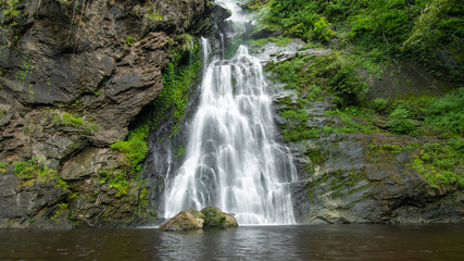 Fototapeta na wymiar Klong Larn Waterfall in Kampeangphet.Thailand