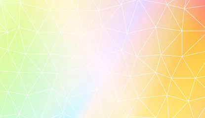 Polygonal pattern with triangles mosaic cover. For your wallpaper, advert, banner, poster. Vector illustration. Creative gradient color.