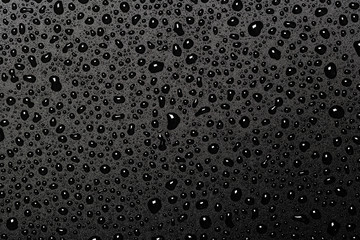 abstract water drops on a dark black  background