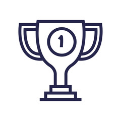 trophy cup award isolated icon