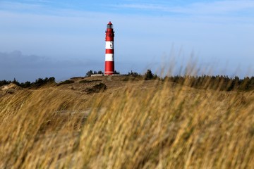 Fototapeta na wymiar Amrum lighthouse North Frisian Islands, Germany