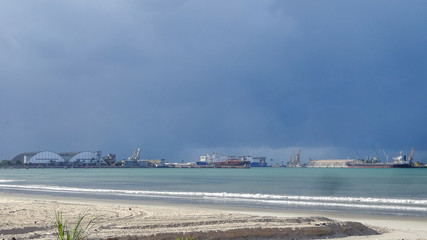Port of Maceio City, State of Alagoas, Brazil.