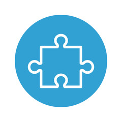 puzzle game pieces isolated icon