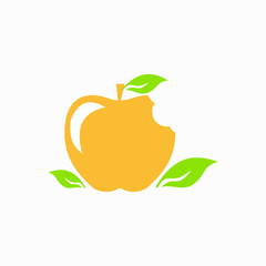vector illustration of an apple