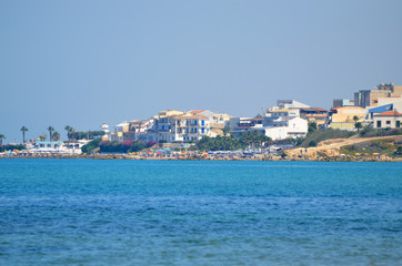 Fototapeta premium Mediterranean sea in Sicily, Italy.Amazing landscape for typography