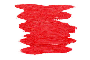 Abstract red oil painting brush strokes