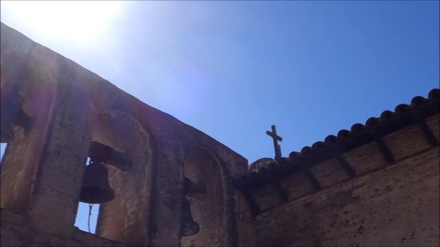 bells at old California mission