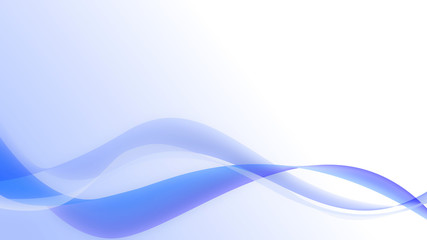 Blue flying silk on white background