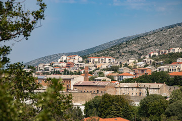 Fototapeta na wymiar Senj widok na miasto w Chorwacji
