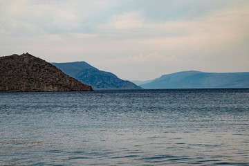 Fototapeta Widok na morze w Chorwacji oraz piękne wyspy obraz