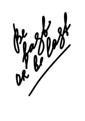 Be fast or be last hand drawn lettering. Motivational phrase flat sketch drawing. Inspirational handwritten quote.