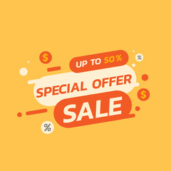 Banner Template  Special Offer vector design