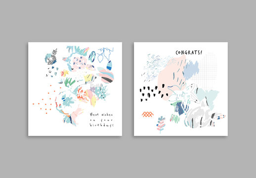 Floral Cards Set