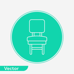 Chair vector icon sign symbol