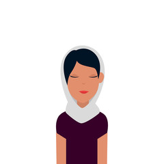 islamic woman with traditional burka