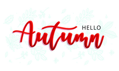 Autumn sale background layout decorate with leaves for shopping sale or promo poster and frame leaflet or web banner.Vector illustration template.