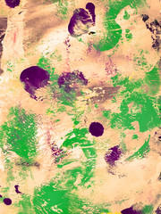 Abstract background, hand-painted texture, watercolor painting, splashes, drops of paint, paint smears. Design for backgrounds, wallpapers, covers and packaging.