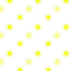 Obraz premium sun seamless pattern. colorful cartoon texture for kids. pattern for children. Background