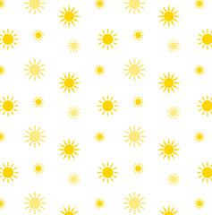 Obraz premium sun seamless pattern. colorful cartoon texture for kids. pattern for children. Background