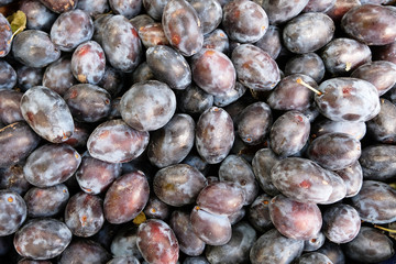 plums on the market