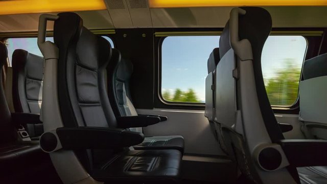 day time salzburg viena road trip train seats pov panorama 4k timelapse austria 